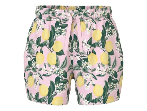 Lyserøde shørts med citronprint og bindebånd fra Name It 13215235